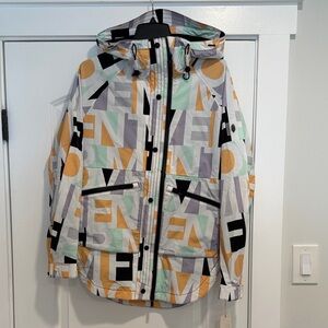 FP Movement Singin' In The Rain Printed Packable Jacket Womens S NEW WithoutTag